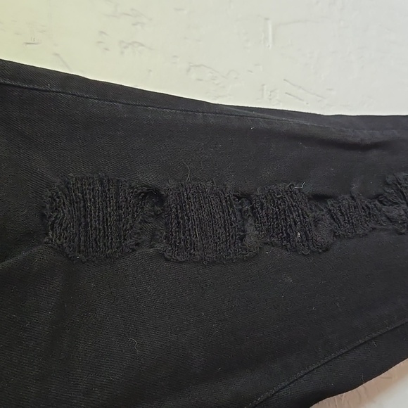 3x1 Distressed Black Denim Jeans Bowie 578 Size 24 - Picture 5 of 9